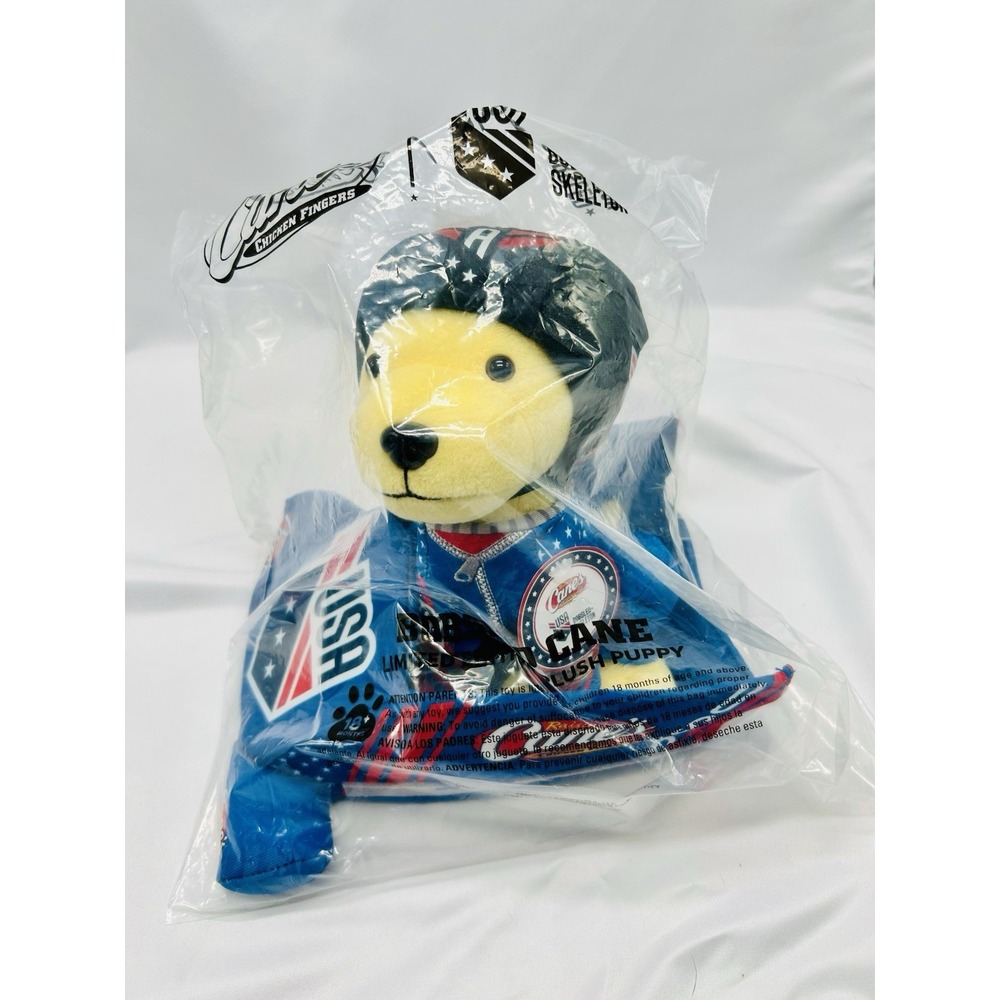 NEW Raising Canes 2026 Limited Edition 🇺🇸 USA Bobsled Puppy Dog Plush Sealed